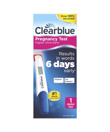 Clearblue Digital Ultra Early Pregnancy Test No Test Can Tell You Sooner 1 Digital Test 1 count (Pack of 1)