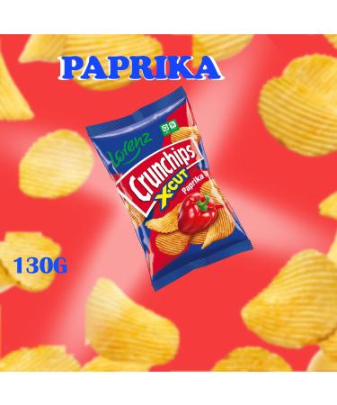 Lorenz CrunchChips Packet Pick N Mix - Choose from 3+ Flavours | Salted Paprika Cheese & Onion Chilli & Lime - Pack of 3 x 130g 173.33 g (Pack of 3) - Buy Online on GoSupps.com