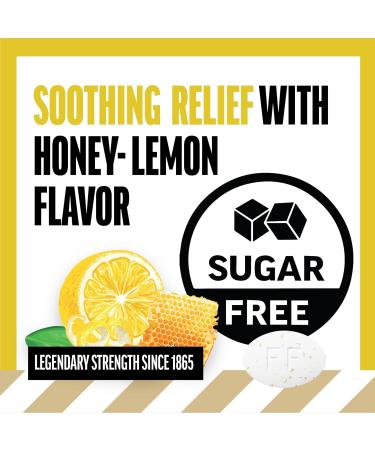 Fisherman's Friend Sugar Free Honey-Lemon Flavored Cough Lozenges (20 Drops x 8 Packs) 5.52mg Natural Menthol Soothing Relief from Sore Throat Persistent Cough & Everyday Irritation Yellow - Buy Online on GoSupps.com