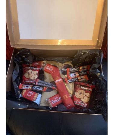 Coffee Gift Hamper Set - Perfect Selection of Instant Coffee Biscoff Biscuits & More | Ideal Coffee Box Gift for Men & Women