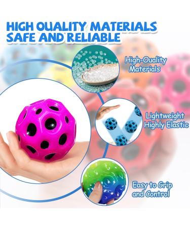 MQVXT 8-Piece Astro Jump Balls Set High Jumping Rubber Bouncing Balls in 8 Colors | Perfect Gifts for Kids & Parties - Buy Online on GoSupps.com