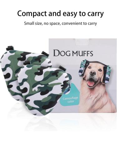 YYCFB Dog Earmuffs | Hearing Protection for Dogs | Noise Protection for Fireworks | Camouflage Design - Buy Online on GoSupps.com