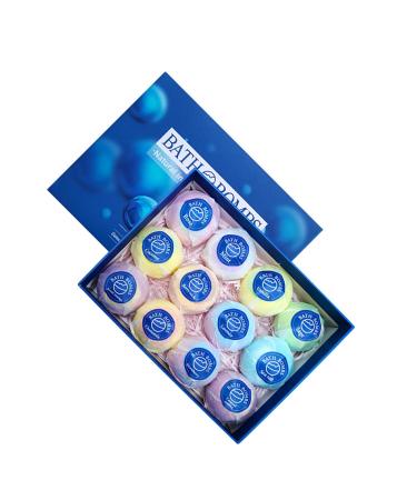 lmoikesz 12x Fragrant Bath Making Kit Eco-Friendly and Soothing Bath Bombss for Women Gifts Bath Bombss Making Kit Organic Blue
