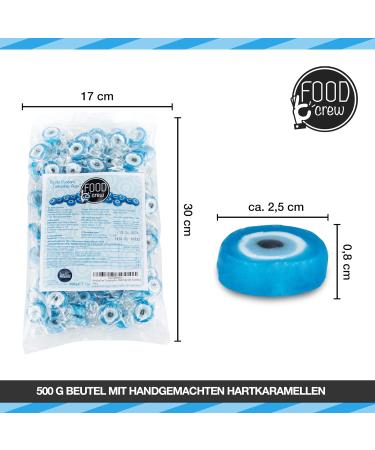 WeddingTree Rock Sweets Bluewith The Turkish Eye - Flavoured Rock 500 g - Nazar Boncugu as Table Decoration for Wedding Valentine's Day Mother's Day or Sugar Festival - Buy Online on GoSupps.com