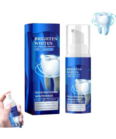Bright Whitening Teeth Mousse |Herbal Brightening Oral Repair Mousse |Teeth Total Care Mouthwash |Teeth Mouthwash |Teeth Mouthwash Foam |Refreshing Breath Deep Cleaning Teeth (1PC)