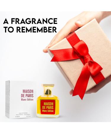 Maison De Paris Blanc for Women Eau de Parfum Natural Spray | Floral and Oriental Notes | Sensual and Fresh Fragrance for all Skin Types | Casual and Formal Wear 3.4 Fluid Ounce/100 Ml Maison De Paris Blanc 3.4 Fl Oz (Pack of 2) - Buy Online on GoSupps.com