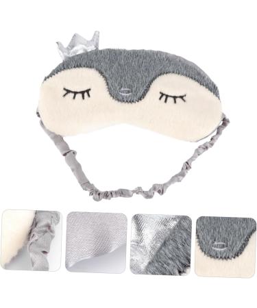 Lurrose 2pcs Cute Camping Fuzzy Blinders Eyepatch Set - Novelty Gift for Travel, Christmas, Birthday - Plush Animal Design Eye Cover for Sleeping - Practical Eyeshade - Buy Online on GoSupps.com