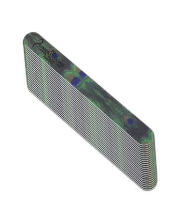 Pro Impressions 240/240 Grit Peacock Design Nail Files 25-Piece