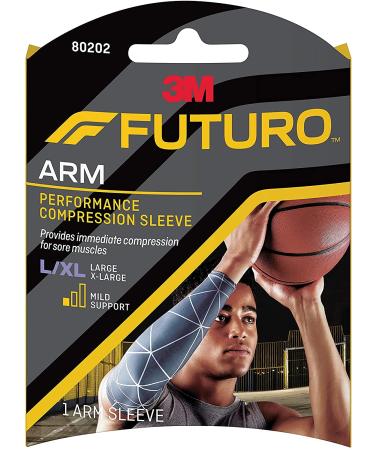 Futuro Sport Performance Compression Arm Sleeve  Large/X-Large Compression Sleeve S/M