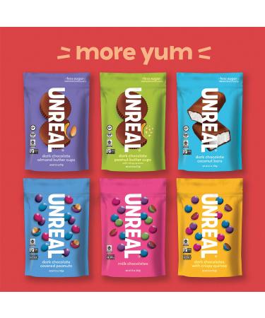 Unreal Dark Chocolate Peanut Butter Cups - 4.2 oz | Delicious & Guilt-Free Treat - Buy Online on GoSupps.com