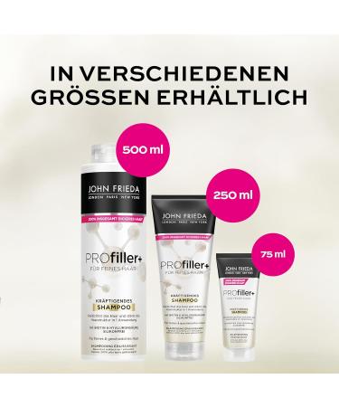 John Frieda Profiller+ Shampoing/apr s-shampoing Contenu : 1 shampoing 500 ml et 1 apr s-shampoing 500 ml Pour cheveux fins - Buy Online on GoSupps.com