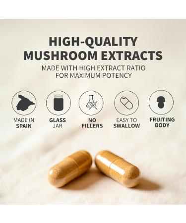 Hifas da Terra HIFAS-MICROBIOTA - Organic Mushroom Complex Supplement with Lion's Mane Reishi and Shiitake Nootropic & Adaptogenic Mushroom Capsules for Adults Gut Immune & Brain Health - 60 Caps - Buy Online on GoSupps.com