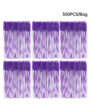 300 Pack Disposable Eyelash Brush for Extensions - Deep Purple Mascara Wands Kit - Buy Online on GoSupps.com