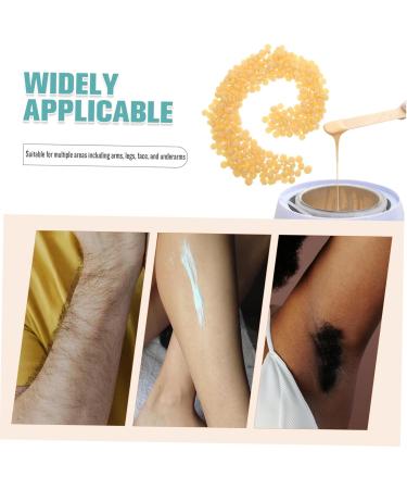 Beavorty Waxing Beads Hair Removal Cream for Women Men Bikini Line Facial Brazilian Treatment Eyebrows and Armpits Honey 100 G Yellow - Buy Online on GoSupps.com