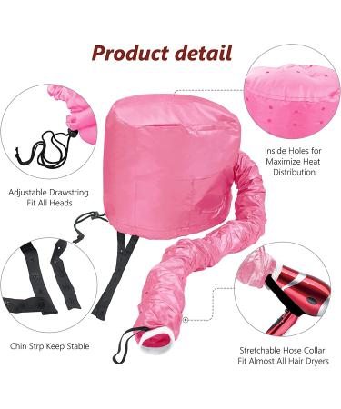 Portable Deep Pink Hair Dryer Bonnet Attachment for Safe Styling - Buy Online on GoSupps.com