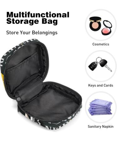 Elegant Golden White Star Period Pocket Bag for Women & Teens | Storage for Menstrual Cup Nursing Pads & Tampons - Multicolored Design - Buy Online on GoSupps.com