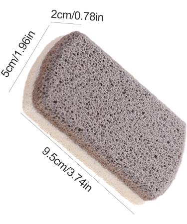 Foot Pumice Stone for Feet - Double-Sided Design Stone for Feet Foot Pumice Nursing Foot Stone for Heels Elbows Hands Gray - Buy Online on GoSupps.com