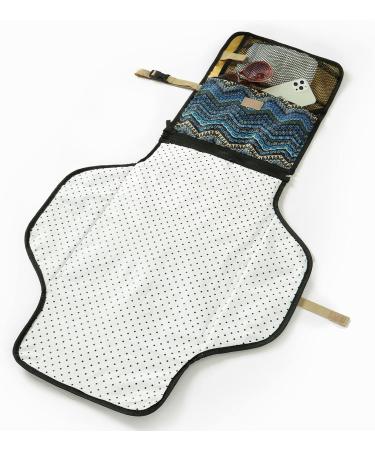 Baby Waterproof Changing Mat Portable Nappy Changing Mat Foldable Cushioned Travel Change Mat for Infants Toddler Newborns blue 54 x 97 - Buy Online on GoSupps.com