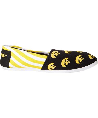 FOCO Iowa Hawkeyes Women's NCAA Fashion Slip-On Canvas Shoes - Size 9-10 - Buy Online on GoSupps.com