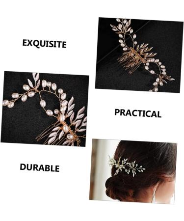 FRCOLOR Piece Hair Accessories for Women Wedding Alloy Hair Topper Pearl Hair Accessories for Women Hair Clip - Buy Online on GoSupps.com
