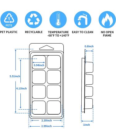 EUPNHY Wax Melt Containers - 25 Pack Clear Plastic Molds for Tarts and Melts - Buy Online on GoSupps.com