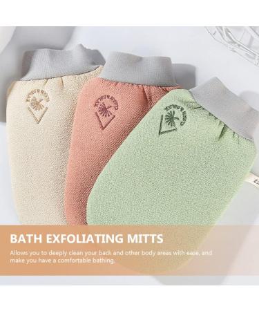 Buy Exfoliating Bath Scrubs - 2pcs Shower Gloves for Men & Women | Dead Skin Remover & Massage Gloves in Red - International Shipping Available - Buy Online on GoSupps.com