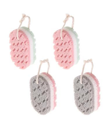 4-pack bathing sponges body peeling bathing sponge balls peeling pool balls skin cleaning tools toilet items suitable for men and women