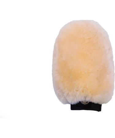 Merauno Horse Sheepskin Grooming Mitt Lambskin Cleaning Glove (Natural) - Buy Online on GoSupps.com