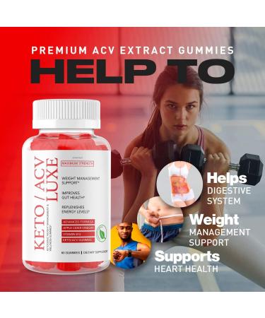 KetoLuxe ACV Gummies - Maximum Strength Formula - 60 Count (1 Pack) - Buy Online on GoSupps.com