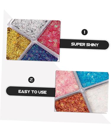 DRESSOOS 2pcs Glitter Eye Makeup Glitter Makeup Decorative Eyeshadow Makeup Eyeshadow Eye Glitter Eye Shadow - Buy Online on GoSupps.com