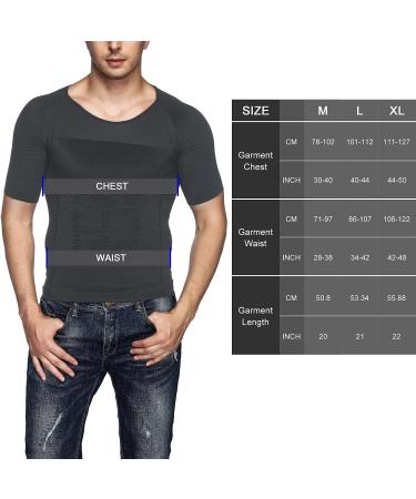 Odoland Men's Slimming Shirt 3-Pack - Thermal Compression Base Layer for Slim Muscle - White/Grey/Black, Large - Buy Online on GoSupps.com