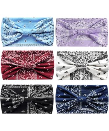 MIQIQAO Women Headband Hairband Turban Flower Cotton Head Scarfs Wide Soft Ladies Headband Boho Fashion Bandanas Elastic Sport Running Yoga Head Wraps P6WYaoguo - Buy Online on GoSupps.com