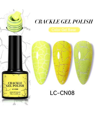 UV Crackle Polish Kit - Lightweight Beauty Formula Lasting Shiny Finish Fingertip Artistic Tip | Stylish Fluorescent Texture Selection Cui Personal Set - Buy Online on GoSupps.com