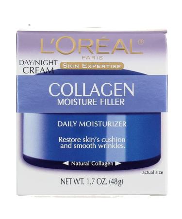 L'Oreal Collagen Moisture Filler Daily Moisturizer Cream - 1.7 oz | Hydrating Day & Night Cream for Youthful Skin - Buy Online on GoSupps.com