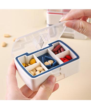 Pill Cutter | Multifunctional Tablet Splitter Grinder Medicine Case | Small Pill Box Pill Splitter for Small Or Large Pills Cuts Tablets Portable Pill Crusher for Purse Pocket Red - Buy Online on GoSupps.com