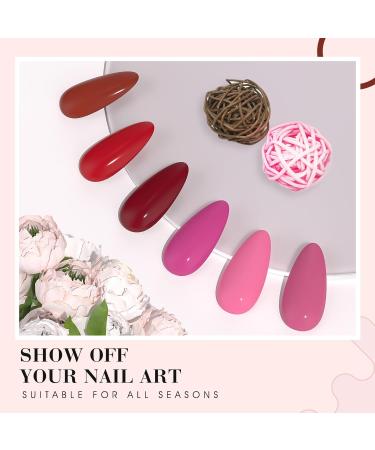 VENALISA Gel Nail Polish Set 6 Colors Red Hot Pink Gel Polish Collection Soak Off 7.5ml UV Gel Classic Nail Art Manicure for Holidays 2226 - Buy Online on GoSupps.com