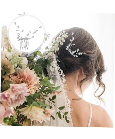 Beaupretty Hair Side Comb Small Side Comb Tiara Bridal Hair Accessories Rhinestone Hair Accessories Bridal Rhinestone Hair Comb Leaf Hair Comb Zinc Alloy Little Plum Blossom Wedding Bride - Buy Online on GoSupps.com