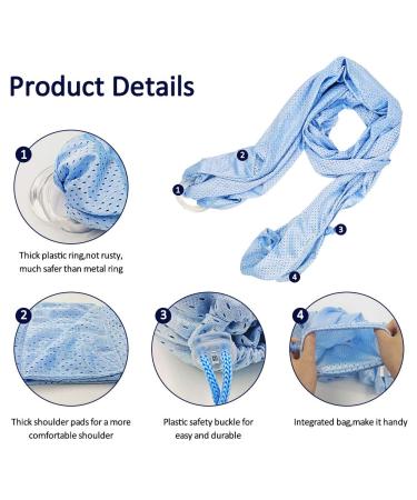 Hinataa Adjustable Baby Wrap Water Ring Sling | Breathable Quick Dry Carrier for Summer Swimming & Beach - Light Blue - Buy Online on GoSupps.com