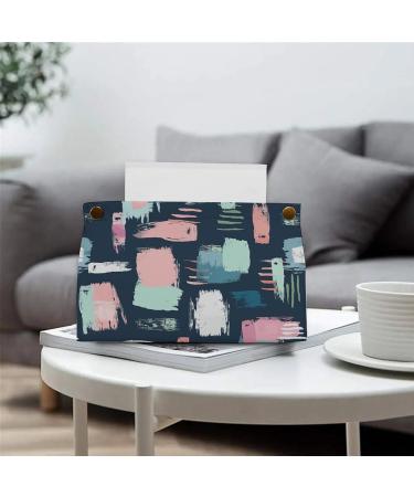 Tissue Box Cover Tissue Box Holder Brushstroke Art Pattern Print Tissue Holder Travel Tissue Packs Facial Paper Holder Decorative Holder - Buy Online on GoSupps.com