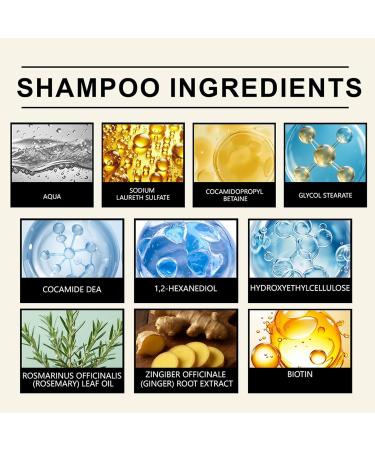 Hair Growth Thickening Shampoo and ConditionerShampoo for Frizzy Hair Control with Brush For Frizz Control Strengthening Women Men Home and Travel - Buy Online on GoSupps.com