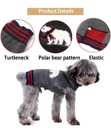 ABRRLO Christmas Dog Sweater - Cozy Knit for Small & Medium Dogs | Warm Holiday Apparel for Pets - Buy Online on GoSupps.com