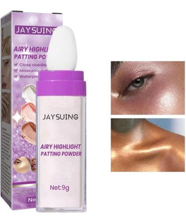 Highlight Patting Powder Highlighter Powder Stick Makeup | Brightening Face Body Hair Makeup Stick Highlight Patting Powder White - Buy Online on GoSupps.com