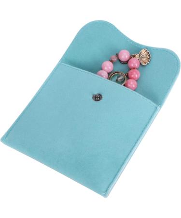 PUNELE 5Pcs Velvet Snap Button Jewelry Storage Pouch | Flannel Suede Gift Pack 10x10cm - International Shipping Available - Buy Online on GoSupps.com