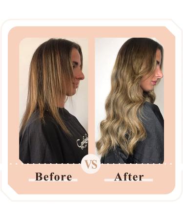 FSHINE Real Hair Tape Extensions 45cm - Balayage Dark Brown to Medium Blonde 50g Invisible Tape 20 Pieces #3/8/2 #3/8/22 - Buy Online on GoSupps.com