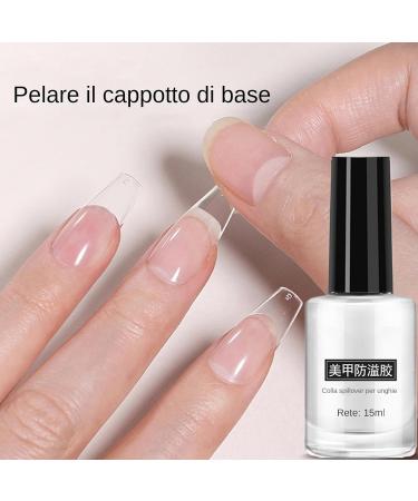 Removable nail base peel-off base | Peelable gel nail polish | 15ml peel-off base gel easy-to-remove nail polish for weak and thin nails - Buy Online on GoSupps.com