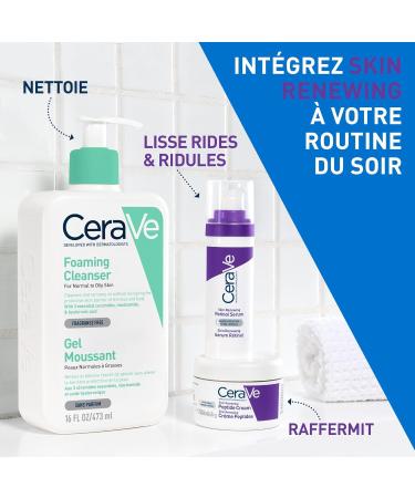 CeraVe - S rum R tinol Visage Skin Renewing - S rum Anti-Rides - Peau Plus Lisse Apr s 8 Semaines* - R tinol + Acide Hyaluronique + 3 C ramides - Tous Types de Peaux Peaux Sensibles - 30 ml - Buy Online on GoSupps.com