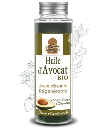 Organic and natural Avocado Oil - Skin and Hair - 100ml