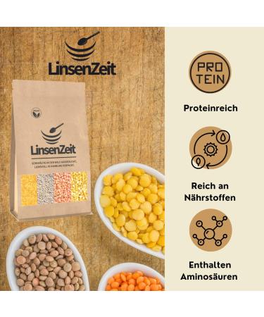 LinsenZeit Red Kidney Beans 600g - Natural Vegan Protein Source | Premium Quality & No Additives - Buy Online on GoSupps.com