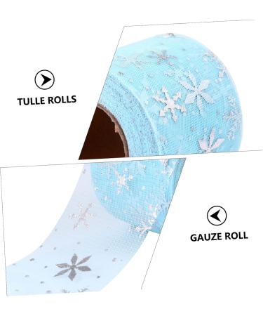 NUOBESTY 1 Roll Roll American Mesh Rolls Christmas Sto The Tulle Spool Snowflake Gauze Material Bow Tie - Buy Online on GoSupps.com
