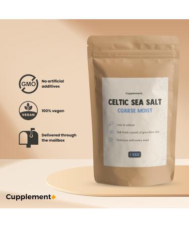 Cupplement - Celtic Sea Salt 1kg - Superior Quality - Coarse Salt - Buy Online on GoSupps.com